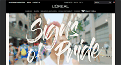 Desktop Screenshot of lorealusa.com